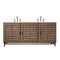 James Martin Vanities Portland 72in Double Vanity Whitewashed Walnut w/ 3 CM Eternal Marfil Quartz Top 620-V72-WW-3EMR - alternate 1